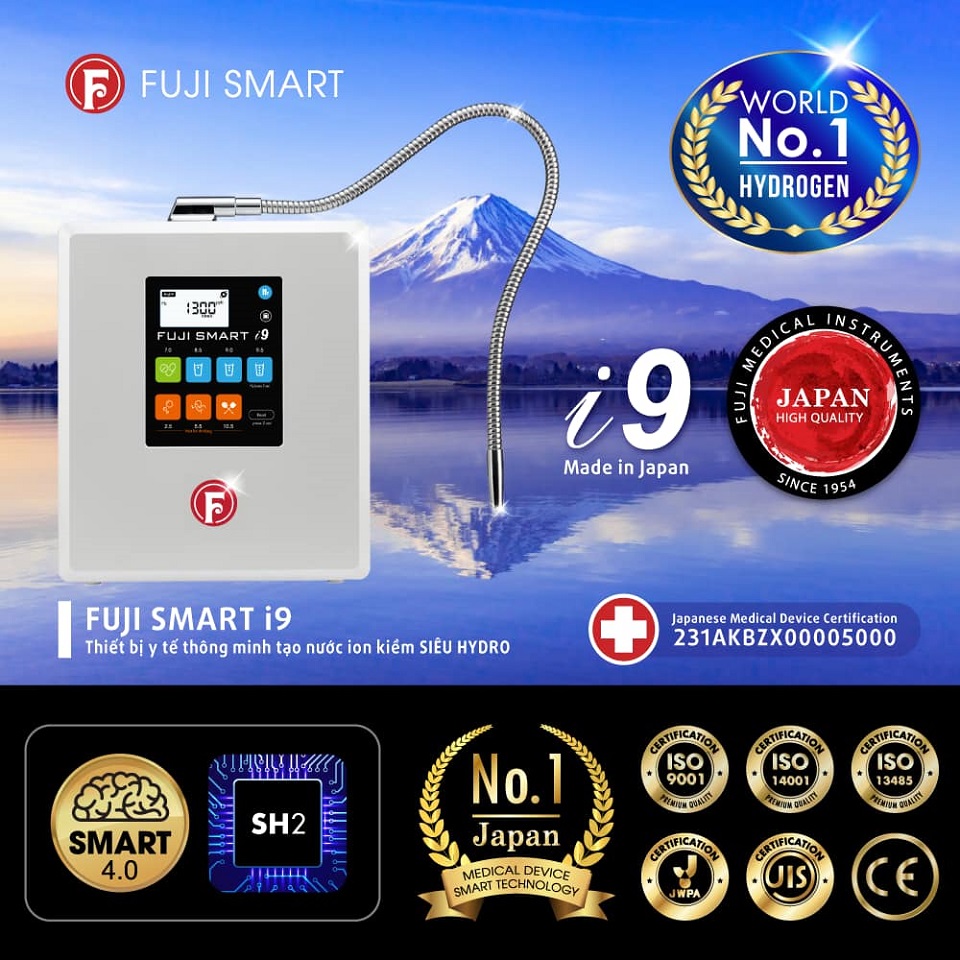 các chứng nhận fuji smart i9 nhận được